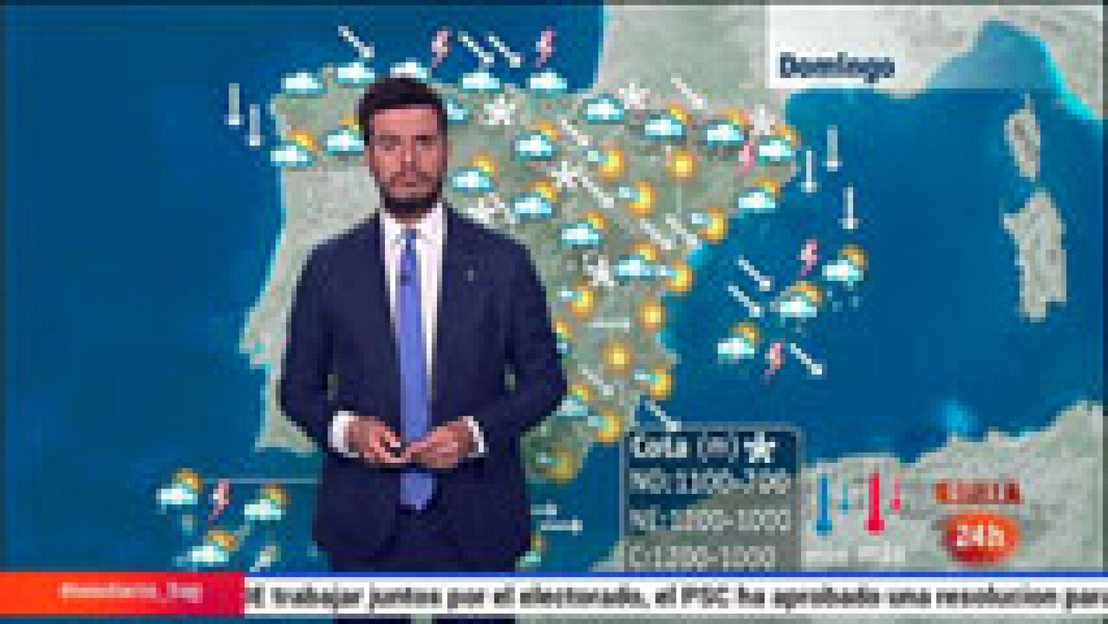 El tiempo: Bajada de temperaturas en la Península y en Baleares y lluvias en el norte | RTVE Play