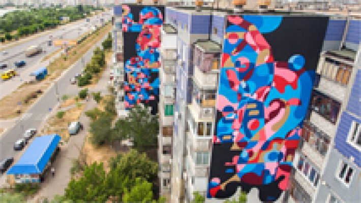 'El arte nos une', un proyecto con el que 200 artistas buscan llenar de color el mundo con sus pintadas