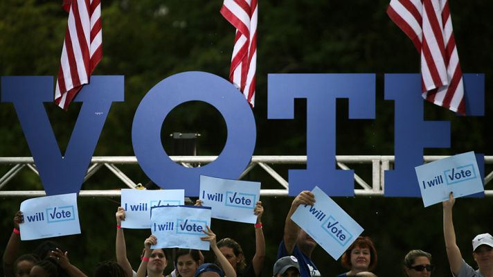 Telediario 1 - Los estadounidenses elegirán en las urnas mucho más que a su presidente