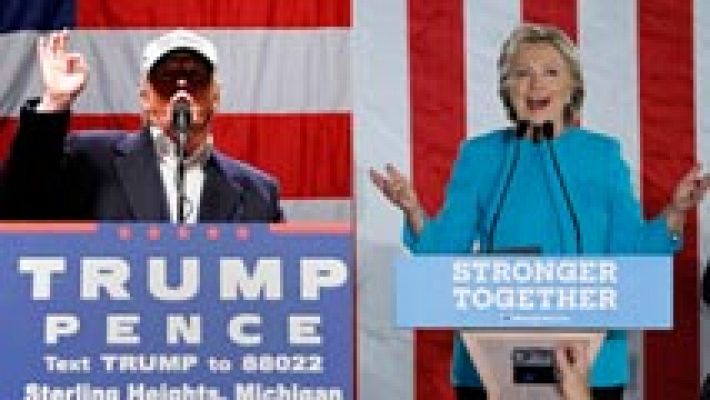Trump y Clinton recorren los estados clave en el último esprint de la campaña