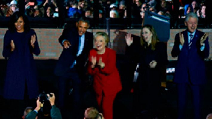 Clinton cierra la campaña: "Quiero ser la presidenta de todo