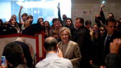 Hillary Clinton vota en el estado de Nueva York