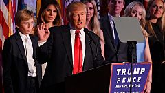 Trump celebra su victoria con sus seguidores: "Serviremos a la gente"