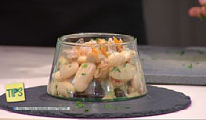 Cocina - Ensalada de legumbre con salsa de mostaza