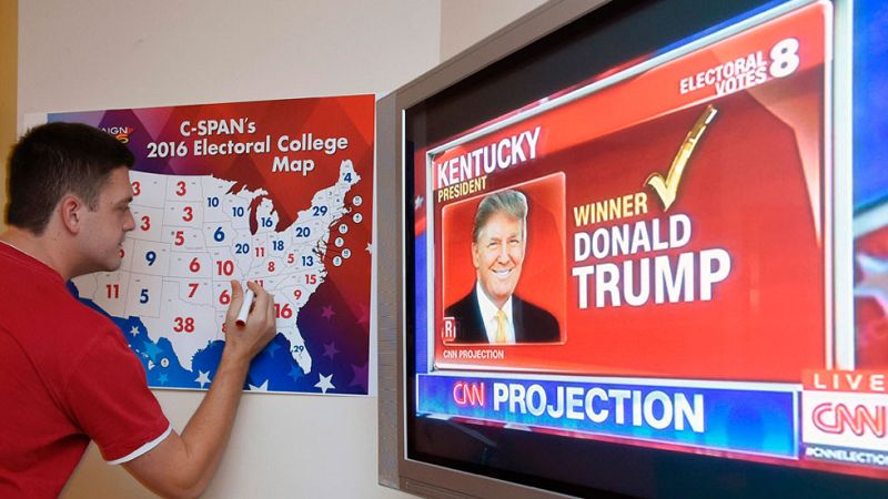 Trump gana en los estados republicanos tradicionales y arrebata algunos hist�ricamente dem�cratas