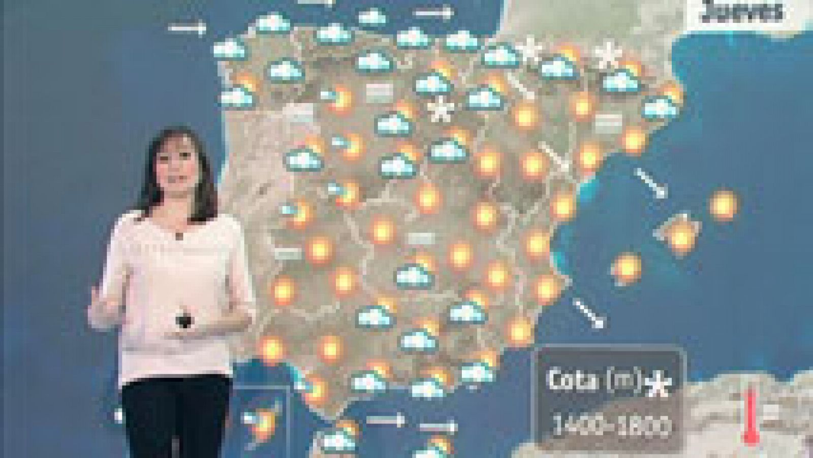 El tiempo: Precipitaciones débiles en el Cantábrico y en Galicia | RTVE Play
