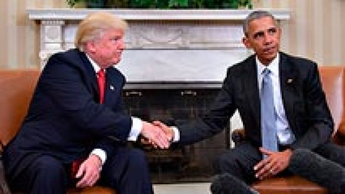 Telediario 1 - Primer encuentro entre Trump y Obama para el traspaso de poderes en EE.UU.