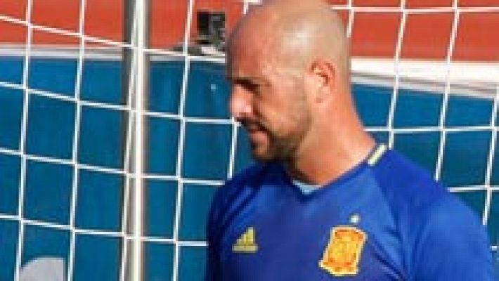Telediario 1 - Reina: "De Gea es el presente y futuro de la selección"