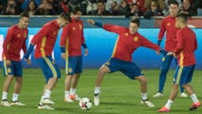 Morata apunta a la titularidad frente a Macedonia