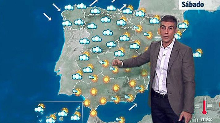 El tiempo - Lluvias localmente fuertes en el oeste y noroeste de Galicia
