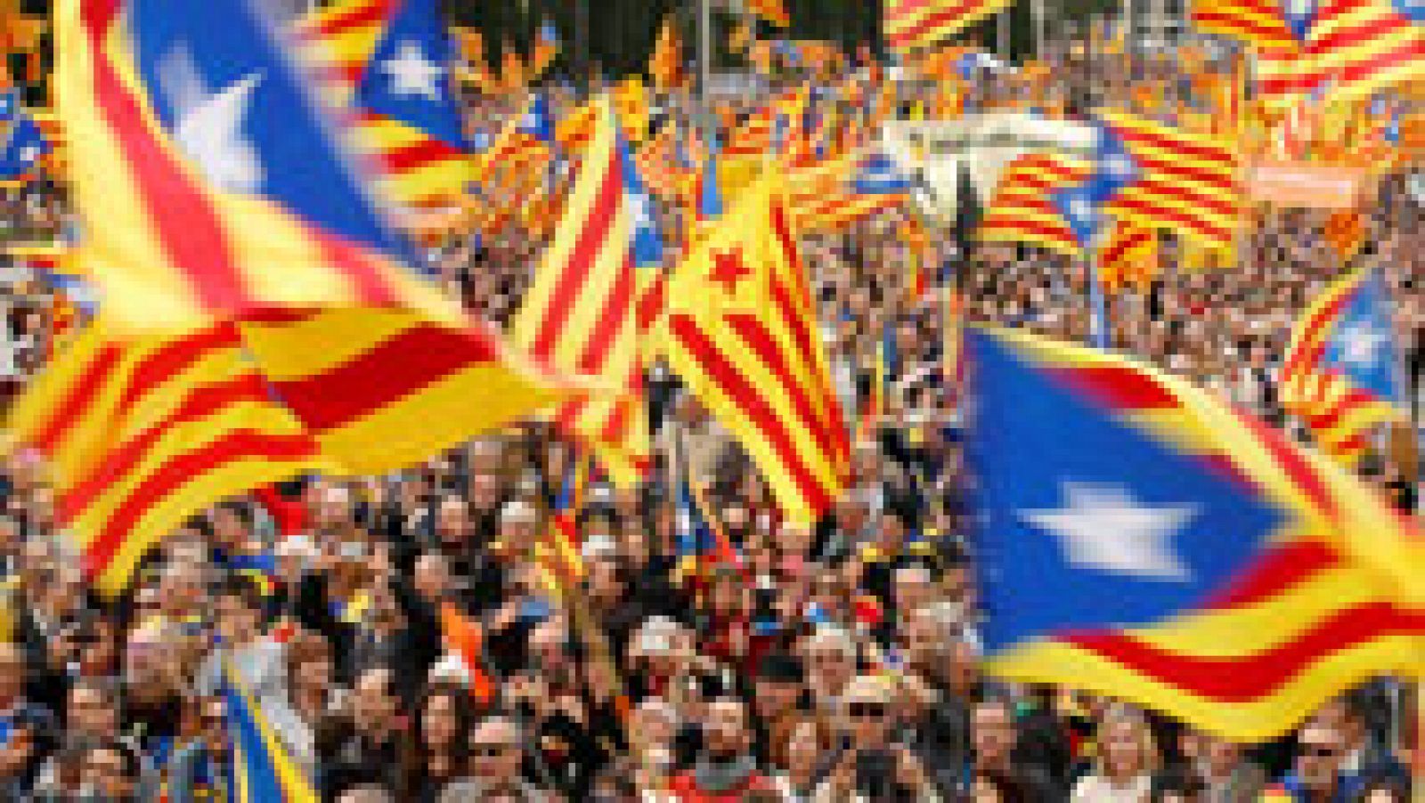 Manifestación en Barcelona para apoyar a los cargos separatistas