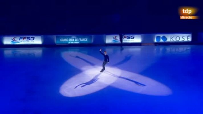  - Ejercicio de exhibición de Javier Fernández en el Trofeo de Francia