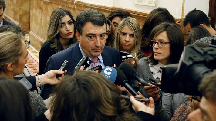 Telediario 1 - El PNV avisa que o "cesa la leña" al País Vasco o no negociará los presupuestos