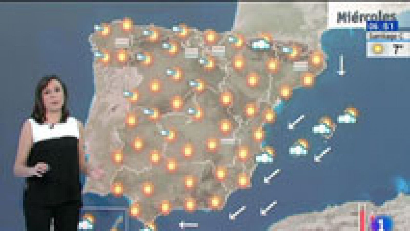 El tiempo: Viento fuerte en Baleares, litoral sur de Levante, el Estrecho y Melilla | RTVE Play
