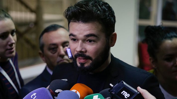 Informativo 24h - Rufián acusa a un diputado del PSOE de usar un vídeo contra él sabiendo que era falso