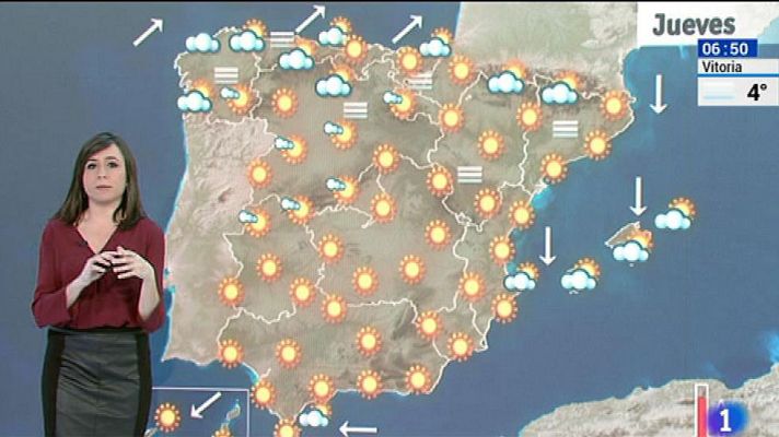 El tiempo - Suben las temperaturas en la costa cantábrica, el centro y este de la Península