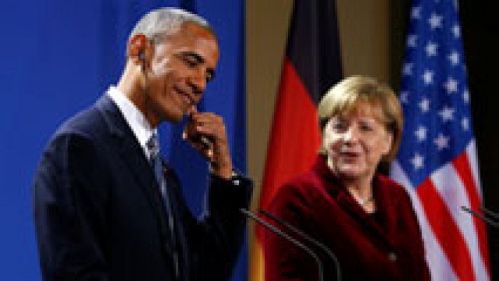 Obama y Merkel analizas las relaciones entre EE.UU. y Europa tras la victoria de Trump