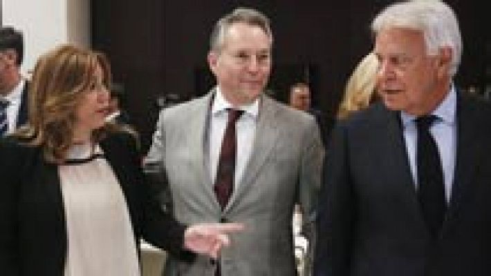 Telediario 1 - Felipe González ve a Susana Díaz con "fuerza" para liderar el PSOE pero evita apoyarla porque "la fastidiaría"