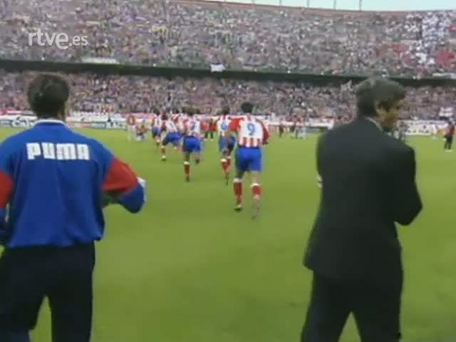 Archivo del derbi. Atlético 0-2 Madrid (Liga 95/96)