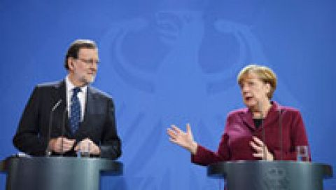 Merkel subraya ante Rajoy que España va "por un senda positiva"
