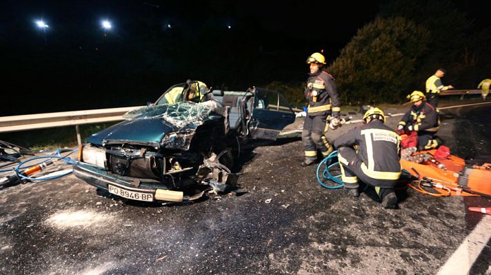 Telediario 1 - Día en Recuerdo de las Víctimas de Accidentes de Tráfico