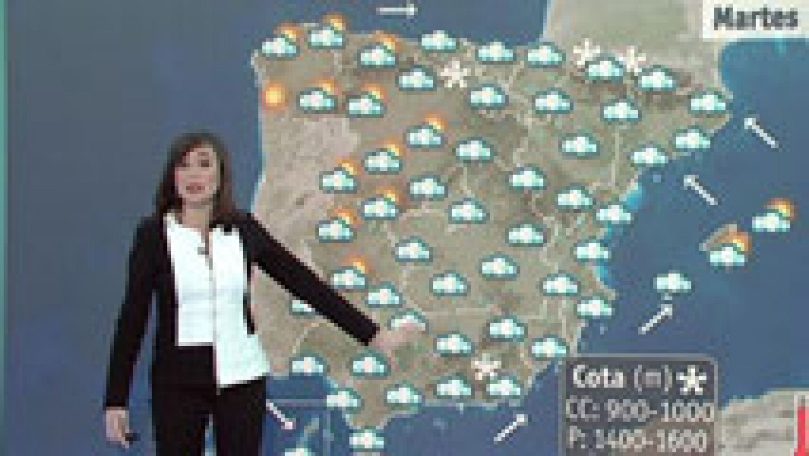 Descenso generalizado de temperaturas y lluvias en el este y sur peninsular