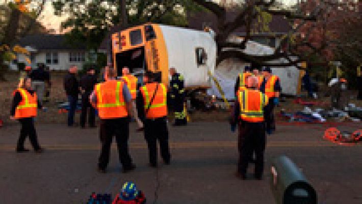 Accidente de autobús escolar en EEUU