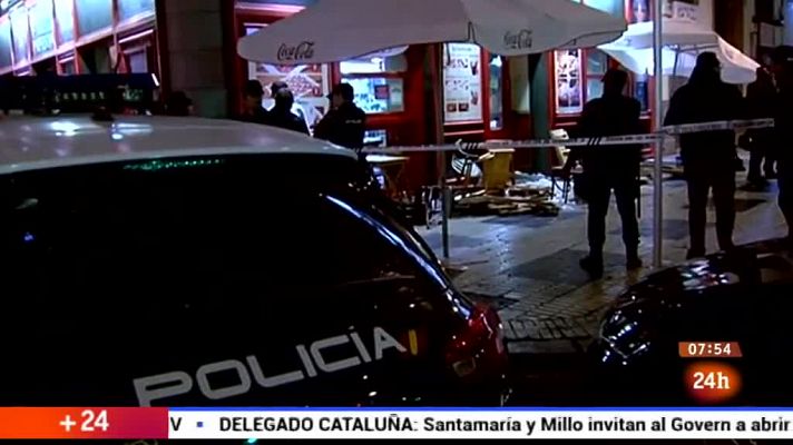 Telediario 1 - Pelea entre ultras del Sevilla y la Juventus