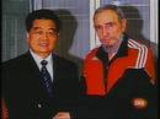  - Los Castro reciben a Hu Jintao