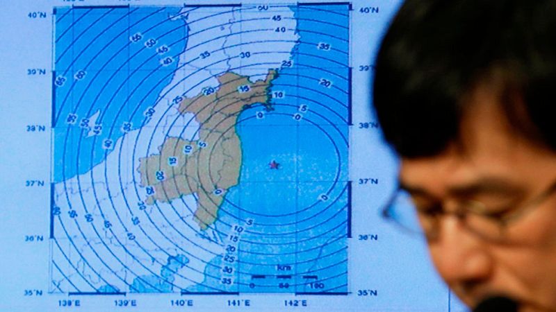 Un terremoto de 7,4 de magnitud sacude Japón frente a la costa de Fukushima