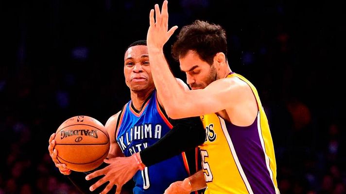 Telediario 1 - Calderón se reinvindica y ayuda a Lakers a vencer a Thunder
