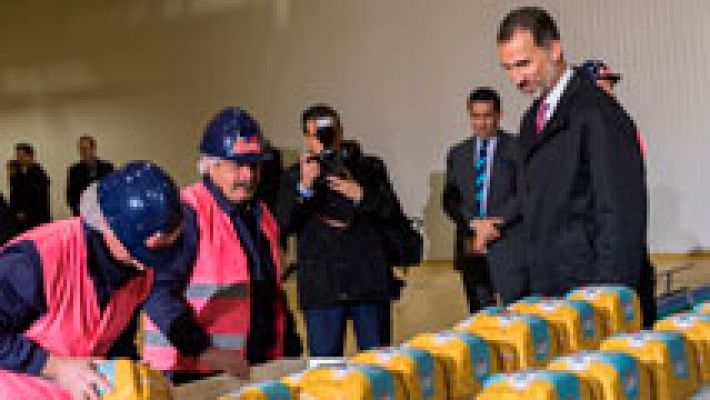 Telediario 1 - Campofrío estrena nueva fábrica dos años después del incendio de la anterior