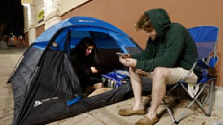 Telediario 1 - Los compradores estadounidenses preparados para el Black Friday