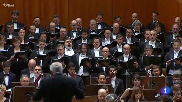 Orquesta y Coro de RTVE - La Orquesta Sinfónica y Coro RTVE en el Telediario