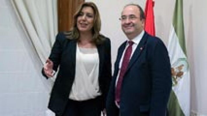 Telediario 1 - PSOE y PSC comienzan a coser sus heridas