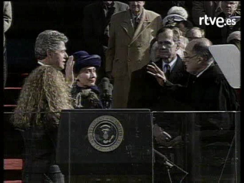 Bill Clinton jura como presidente (1993)