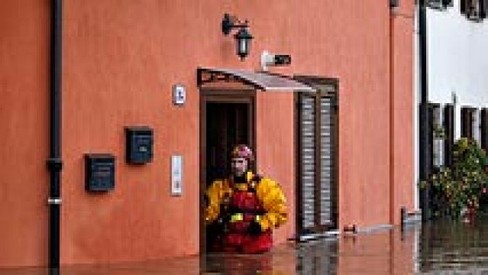 La lluvias torrenciales causan inundaciones en Córcega y el norte de Italia