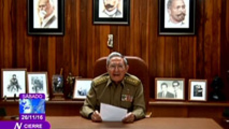 Así ha anunciado Raúl Castro en televisión la muerte de Fidel