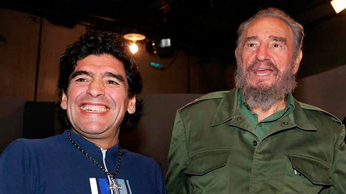 Telediario 1 - Fidel Castro, un segundo padre para Maradona