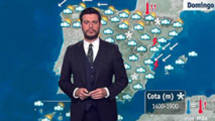 Lluvias fuertes en Tarragona, Valencia y el sur de Andalucía
