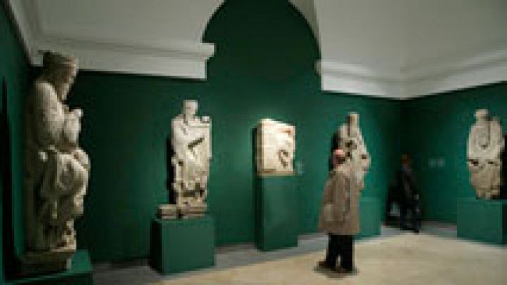 Telediario 1 - El Pórtico de la Gloria de la Catedral de Santiago de Compostela, es la obra más famosa del maestro Mateo