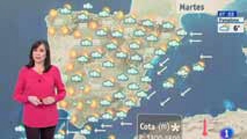 El cielo estará hoy nuboso o cubierto y seguirán las precipitaciones en el nordeste de Cataluña y en el levante peninsular, y serán localmente persistentes en Valencia, donde no se descartan tormentas o chubascos localmente fuertes.   La Agencia 