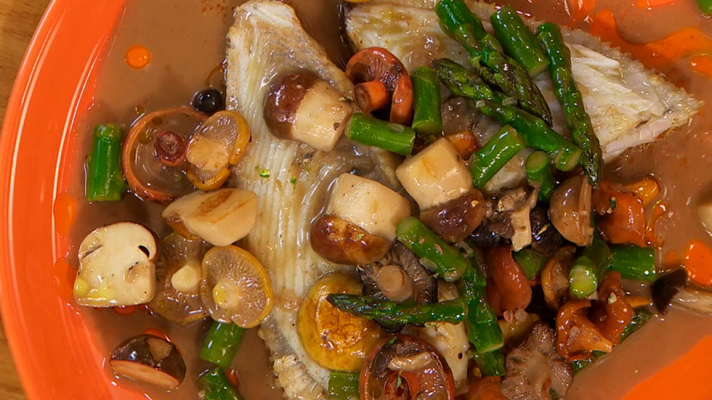 RTVE Cocina - Rodaballo con setas