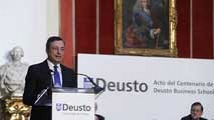 Mario Draghi elogia las reformas de gobierno de Rajoy