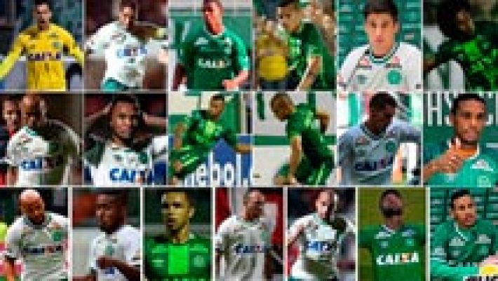 Telediario 1 - Los 19 jugadores del Chapecoense que murieron en el accidente aéreo en Colombia