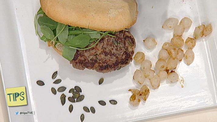 RTVE Cocina - Hamburguesa con pipas de calabaza y mollete