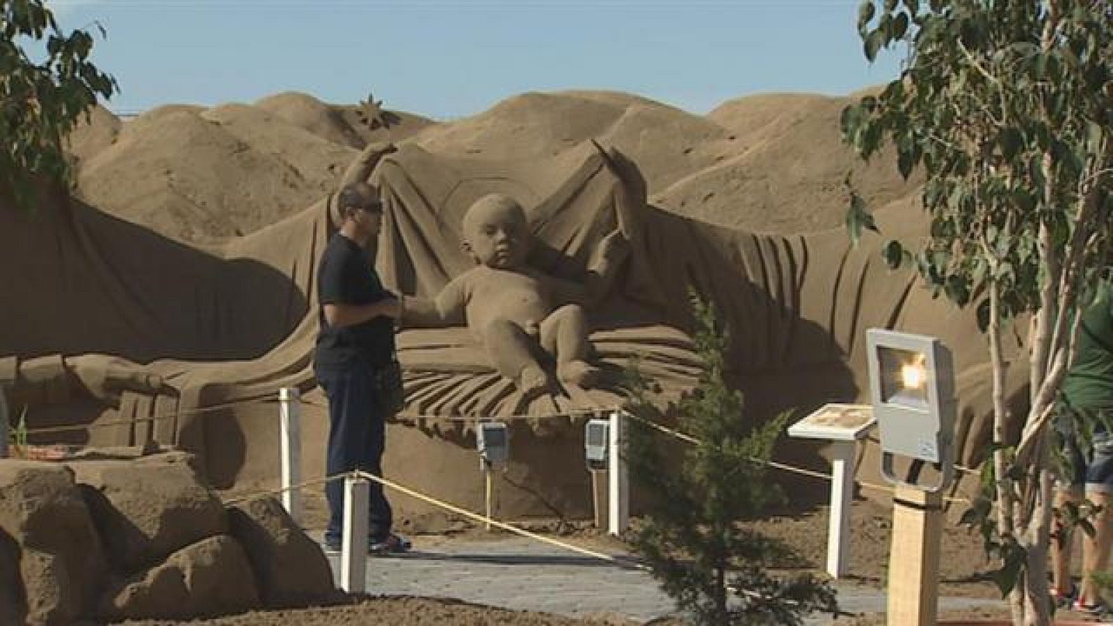 El Belén de Arena de Las Canteras abre sus puertas