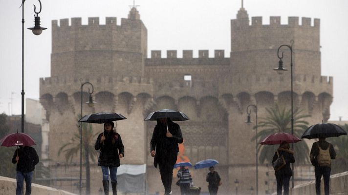 Telediario 1 - Valencia, en aviso amarillo por precipitaciones