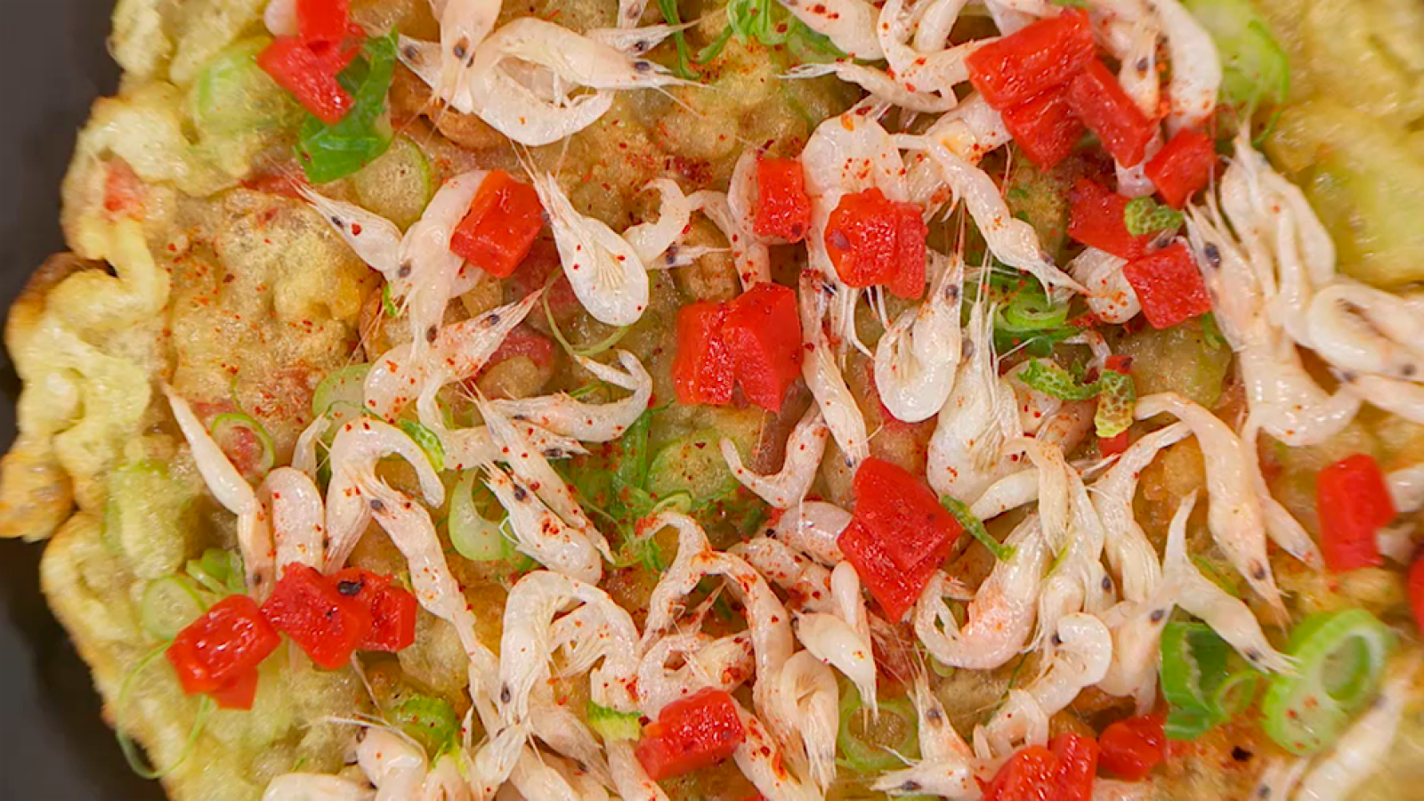 Receta de tortillita de patatas y camarones