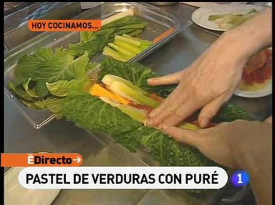 Pastel de verduras con crema